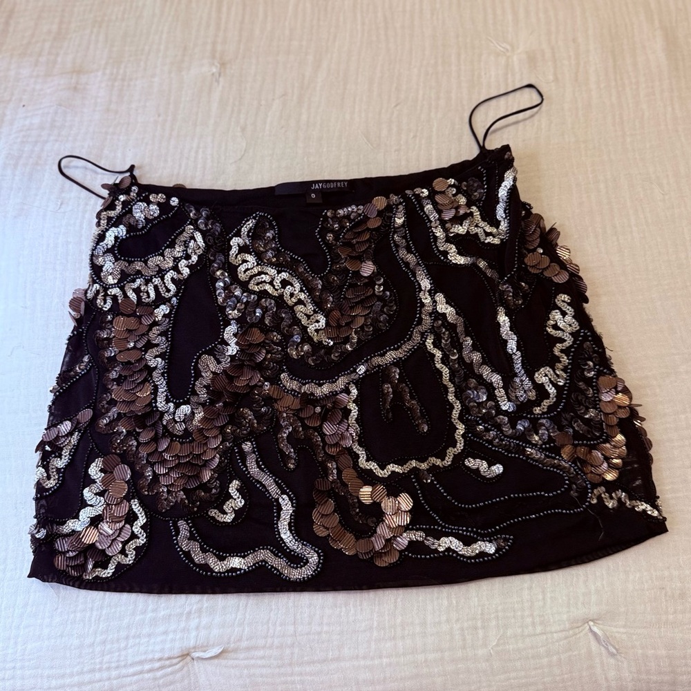 Jay Godfrey Embellished Mini Skirt – Looks Brand New ✨